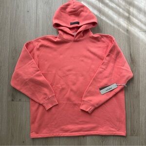 Essentials Fear of God Hoodie Coral Salmon Red NEW